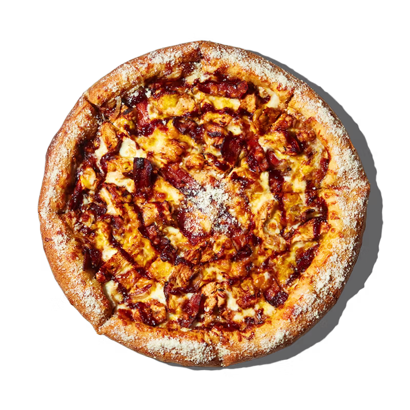 Mellow Mushroom Funky Q Chicken specialty pizza